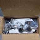 Stainless Steel Canopy Bed Queen Size, Heavy Duty Metal Frame With Sturdy Post Poles, Thicken Canopy for Wood or Metal Beds, Bedroom Decor