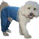 Walking E-Collar Alternative, Dog Pajamas, Medium, Blue