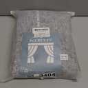 Boho Curtains 63 inch Long 2 Panels For Living Room Bedroom, Dark Grey Chic Embroidered Linen Farmhouse Light Filtering Drapes Privacy Striped Rod Pocket Window Treatment with Tassels, W52xL63