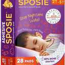 Sposie Diaper Booster Pads with Adhesive, fits Diaper Sizes 2T-5T, Baby Diaper Pads Inserts Overnight, Diaper Liners for Nighttime Diapers, Overnight Diapers, 28 ct/