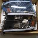 AUTOSAVER88 LED DRL Headlight Assembly Compatible with 20092018 Dodge Ram 1500, 20102018 Dodge Ram 2500 3500 Replacement Headlamp Black Housing Clear Lens (Only for Quad Models)