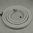 Mini Split Line Set 1/4" & 1/2" Insulated Copper Aluminum Line Set -16FT Copper Aluminum Pipes,Mini Split Air Conditioner (1/4+1/2)