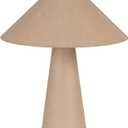 Bloomingville Tall Linen Table Lamp with Shade and Inline Foot Switch, Natural