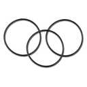 O-Ring for Reverse Osmosis Water Filter Housings Diameter 3.5" O.D. Black 3 Pcs O-Ring Set