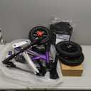 All Terrain Foldable Knee Scooter Walker, Disc Brake Knee Walker for Foot Injuries, Compact Crutches Alternative (Purple)