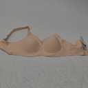Vertvie Wireless Bras for Women No Underwire Supportive Mesh Crossover Bra Seamless Push Up Full Coverage Everyday Bralettes (Medium, Nude)