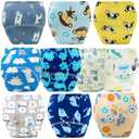 Upairy Training Pants for Girls Boys,Toddler Potty Training Underwear,Leakproof Reusable Kid Confident Panties,Children's Potty Underwear 100% Cotton for 2T-6T(10PCS,L)