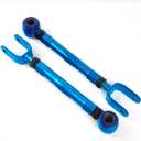 KSP Rear Adjustable Traction Rod for 350Z G35 Altima Maxima, Rear Camber/Toe Arms Adjustable -3.00 to +3.00 Camber -2.00 to +2.00 Toe, Rear Lower Suspesnion Arms Blue 2PCS