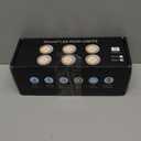 LED Puck Lights with Remote Battery Operated Under Cabinet Lighting Wireless Stick on Lights Color Changing Timer Tap Lights for Cabinets Shelves Closets Display Case - 6Pack Black