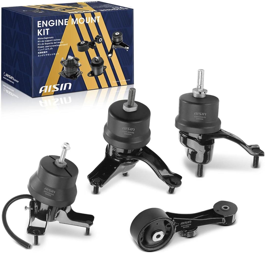 AISIN AFTERMARKET EMTT-20600 4Pcs Engine Motor & Transmission Mount Set