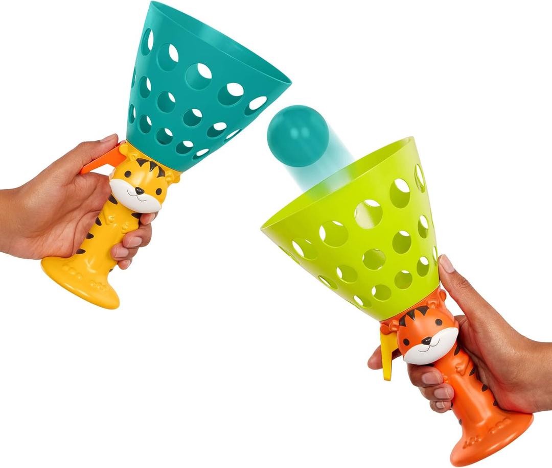 B. toys  Pop & Catch Game  2 Launchers & 4 Balls  Ball Games for Kids  Outdoor Activity  3+ Years Pop 'n' Launch
