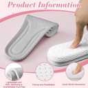 3 Pairs 4d Cloud Technology Height Increase Insoles Soft Foam Cushioning Soles Flexible Trim Insoles Comfortable Absorption Sports Shoe Soles for Men Women Shock-Absorbing Foot Support(Grey,7.5-10.5)