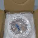 Dryer Vent Connector Kit, Dryer Vent Wall Plate with Quick Connect & Disconnect, Twist Lock Dryer Duct Connector Kit Fits 4 Inch Tubes, Covers Area 7 Inch x 7 Inch, for Dryer Washer Bathroom (No hoses) White