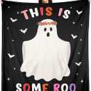 Ghostface Blanket, Goth Wiched Blanket Throw, Winter Holiday Horror Movie Ghost Face Blankets for Him Her Adults Kids, Halloween Throw Blankets, Flannel Horror Throw for Couch Bed 50"X60"