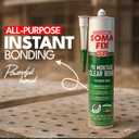 Liquid Nail - Multi Purpose Mounting & Construction Adhesive, Super Glue for Brick, Stone, Ceramic, Tile, Metal, Iron & Steel - Weatherproof + Heat Resistant - 10.5 fl.oz (Outdoors)