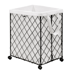 Brand: BKNROIHB
Multifunctional Laundry Basket with Wheels, Rolling Hamper, Detachable Lining, Metal Frame - Ideal for Bedrooms, Bathrooms, Laundry Rooms(Balck+Black)