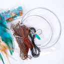 MEXIDAWN 2 Pack DIY Feather Dream Catcher Kits Turquoise Wall Hanging Boho Decor Handmade Dream Catcher for Adults