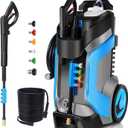Electric Pressure Washer 4500PSI 4.0GPM Power Washers with Pressure Hose 33FT, Power Sprayers High Pressure with 1/4" QC Compatible Surface Cleaner Powerwashers for Home Cars Driveways, Blue