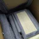 Xin Three Layer Cat Tree with Cat Condo and Two Hammocks,Grey (Small)