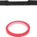 Qiilu Universal Wing Spoiler, Rear Spoiler Wing 52.76 Inch Rubber Trunk Lid Tailgate Spoiler Wing Three Stage Splicing