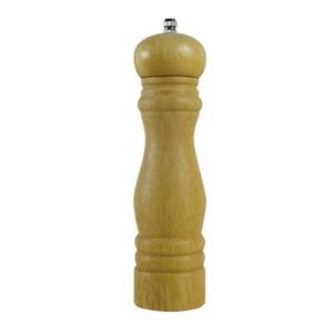 FSE WDPM108BR Rubberwood Pepper Mill, 8"H