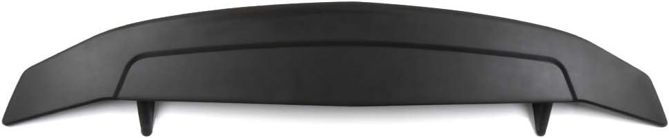 SCITOO Glossy Black Rear Spoiler Wing Body Kit Compatible with Universal Rear Trunk Spoiler Wing with 3rd Brake Light Splitter Chin Exterior Diffuser