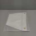 Peryiter 3 Pieces Nylon Pennant Flags Triangle Boat Blank Flag Metal Grommets for Boats Sailing Outdoor Home Indoor Gyms Businesses Party Decorations(White,12 x 18 Inch)