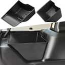 YOCTM Trunk Organizers Tray for 2024 2025 Jeep Wrangler JL JLU 4xe Sports Rubicon Tailgate Rear Cargo Side Storage Box Black Interior Accessories 2-PACK