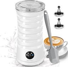 SIMPLETASTE Milk Frother, 4-in-1 Electric Milk Frother and Steamer, Automatic Warm and Cold Foam Maker and Milk Warmer for Latte, Cappuccinos, Dark Blue