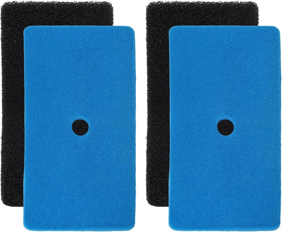 BOXOB 2 Sets Replacement Pond Filter Pads, Coarse and Fine Pond Sponge Pads Compatible with 52231 and 52229 Filter Box Media Material for Outdoor Ponds Aquarium & Fountain Accessories