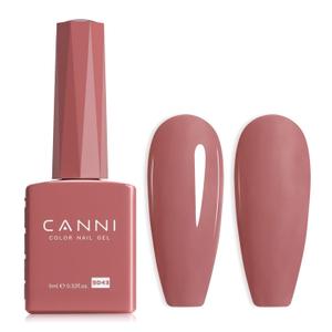 CANNI Light Red Gel Nail Polish, 1Pcs Pink Gel Polish Baby Pink Color High Gloss Soak Off U V French Nail Manicure Salon DIY
