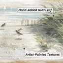 Beach Path Wood Wall Art, Coastal Shorebird Picture, 60"x30" Wall Decor