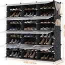 HOMIDEC Shoe Rack Organizer, 8 Tier Shoe Storage Cabinet 48 Pair Plastic Shoe Organizer Shelves for Closet Hallway Bedroom Entryway