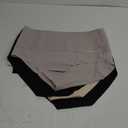 FINETOO Light Tummy Control Underwear Women High Waisted Briefs Plus Size Shapewear Under Dress Ladies Panties (3X-Large, Black+Black+Nude+Khaki)