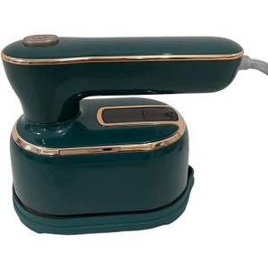 Iron Steamer for Clothes - 1000W Steam Iron 180 Foldable Small Iron Travel Steamer Iron with Rotatable Handle Indicator Portable Garment Steamer Ironing Machine (Green)