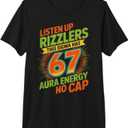 Sigma Has 67 Aura Number 67th Aura Farming Ice Cream Drip Premium Tri-Blend T-Shirt S