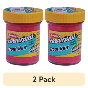 Berkley PowerBait Trout Bait, Fluorescent Pink, Jar, Pack Of 2