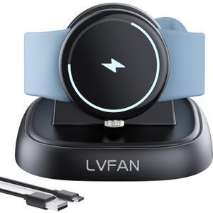 LVFAN Charger for Pixel Watch 3 2 & Fitbit Sense 2 / Versa 4 3, Charging Cable Charger Replacement Accessories, Charger Stand Dock for Google Pixel Watch 3 2 & Fitbit Versa 4 3 / Sense 2 / Sense