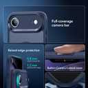 ESR for iPhone Air Case, Camera Control, Compatible with MagSafe, Shockproof Military-Grade Protection, Magnetic Phone Case for iPhone 17 Air Case, Frosted Blue