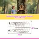2Pcs Bluebird House Predator Guards,Metal Predator Guard Bluebird House,Bird House Wire Entrance Guard (Round 9 * 4.7 inches)