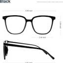 Blue light Blocking Glasses for Women & Men, Fake Clear Glasses Fashion Oversized Square Spectacle Frames