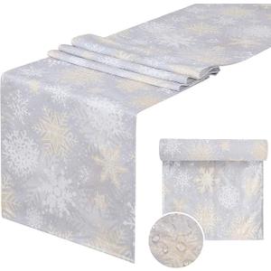Nepnuser Linen Spring Easter Buffalo Check Plaid Table Runner Rustic Farmhouse Home Dining Room Kitchen Table Decor (13" x 120")
