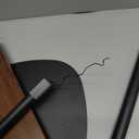 Portable Laptop Floor Stand, Bedside/Sofa Table with Height Adjustable 18''~47'', Stylish Movable Workstation Floor Standing Desk for Office, Meeting Room, Living Room Easy Assembly, Black