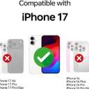 Magnetic Case for iPhone 17 Case Clear, Frosted Matte Translucent Phone Case Anti-Fingerprint Hard PC Cover + Shockproof Soft TPU Bumper Compatible with MagSafe, Transparent Black