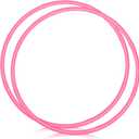 WinnerWhy 2 Pcs Toy Hoop Exercise Hoop Detachable Adjustable Plastic Toy Ring Playground Equipment for School Colored Circles Exercise Ring for Teens Dog Agility Equipment(Pink,26 Inch)