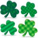 St Patricks Day Wooden Shamrock Decoration, 4-Piece Set of St. Patrick's Day Tabletop or Tray Multi-Layer， tiered tray decor Tray Decoration, shamrock decorations, Office Decor