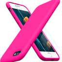 Miracase Ultra Slim Designed for iPhone SE Case 2022(3rd Gen)/iPhone SE 2020 Case(2nd Gen)/iPhone 7 Case/iPhone 8 Case with Screen Protector, Multi-Color Silicone Shockproof Phone Case(Hot Pink)