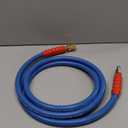 POHIR 10ft Pressure Washer Hose 3/8" 4800 PSI, No Marking Kink Free Hose with Quick Connect Ends and Adapters for Hot & Cold Water up to 248F, Steel Wire Braided Hose for Power Washing