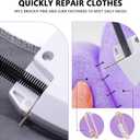 Stitch Gun for Clothes - Handheld Micro Stitch Tagging Gun Quick Clothing Fixer with 2,000 Black Fasteners & 2,000 White Fasteners & 6 Needles & 4 Brooch Pins, Easy Stitching Tool Fabric Gun