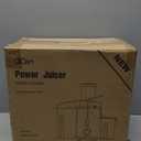 Juicer Machine, 800W Centrifugal Juicer Extractor with Wide Mouth 3 Feed Chute for Fruit Vegetable, Easy to Clean, Stainless Steel, BPA-free (Metallic Black)